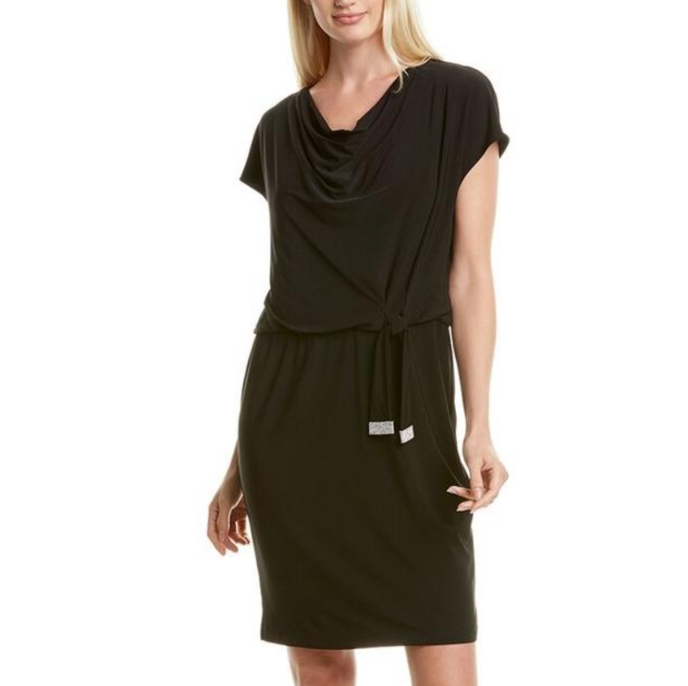 MSK Black Midi Dress